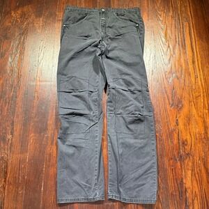 Marithe Francois Girbaud Jeans Mens 36x32 Black Knee Stitching Baggy Y2K Vintage